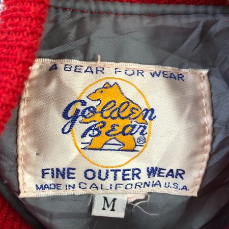  70~80s Golden Bear メンズ衣料 ジャケット スタジャン SIZE M レッド