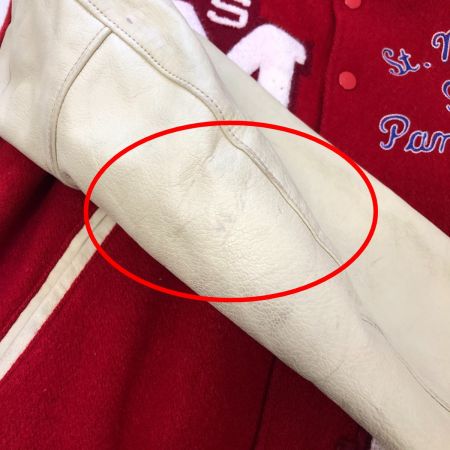  70~80s Golden Bear メンズ衣料 ジャケット スタジャン SIZE M レッド