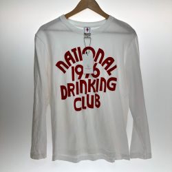 □□ BEAUTY & YOUTH ビューティーアンドユース グラフィック ロングスリーブ Tシャツ Mサイズ 16124995023 ホワイト Aランク