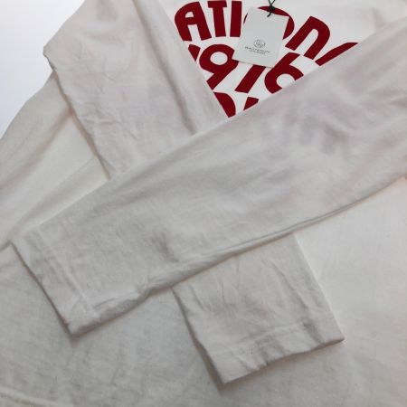  BEAUTY & YOUTH ビューティーアンドユース グラフィック ロングスリーブ Tシャツ Mサイズ 16124995023 ホワイト