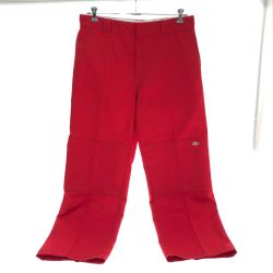 □□ Dickies ディッキーズ ダブルニー ワークパンツ SIZE 36 85283 レッド Bランク