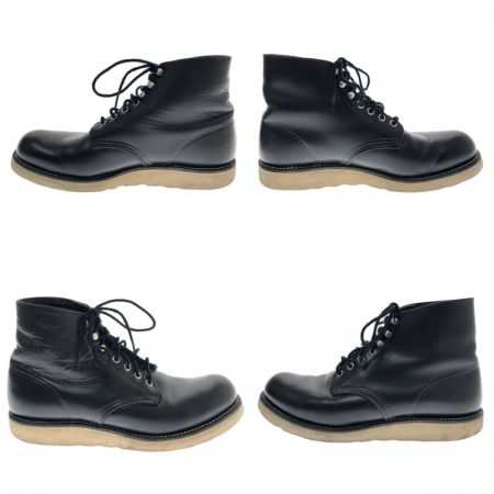 RED WING レッドウィング 靴 ブーツ 8165 6"" CLASSIC ROUND  SIZE 27cm 22561 ブラック