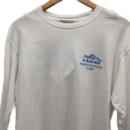  MAISON KITSUNE レディース衣料 Tシャツ ロング丈Tシャツ  SIZE M KMM32730 ホワイト