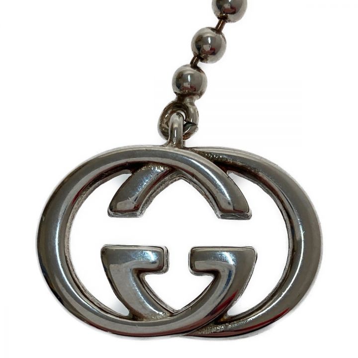 GUCCI グッチ シルバー ネックレス ダブルG ボールチェーン 216435