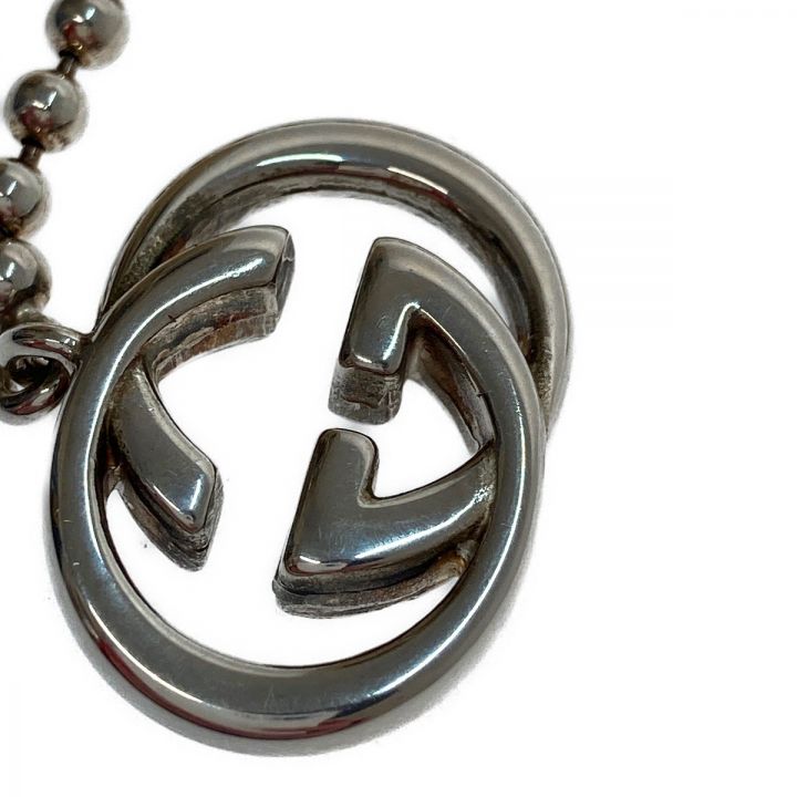 GUCCI グッチ シルバー ネックレス ダブルG ボールチェーン 216435