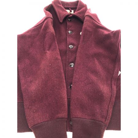  40~50s mitchell&ness ウールスタジャン SIZE36 ワインレッド
