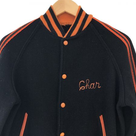  70s EMPIRE メンズ衣料 ジャケット スタジャン SIZE S ブラック×オレンジ