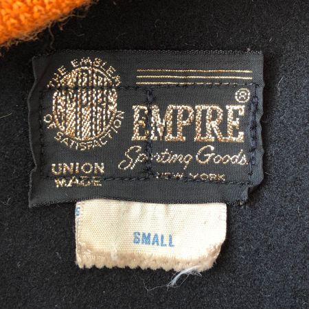  70s EMPIRE メンズ衣料 ジャケット スタジャン SIZE S ブラック×オレンジ