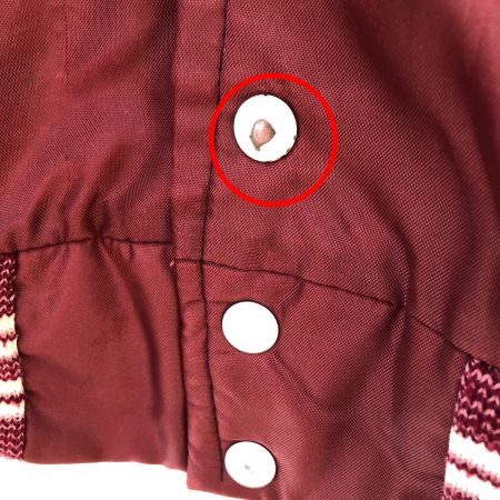  80s WEST WIND メンズ衣料 ジャケット ナイロンスタジャン SIZE M ワインレッド