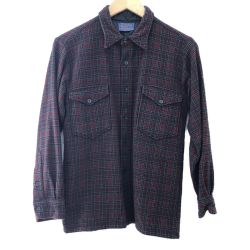 □□ 50s PENDLETON メンズ衣料 シャツ ウールシャツ  サイズ16 1/2 ブラウン Bランク