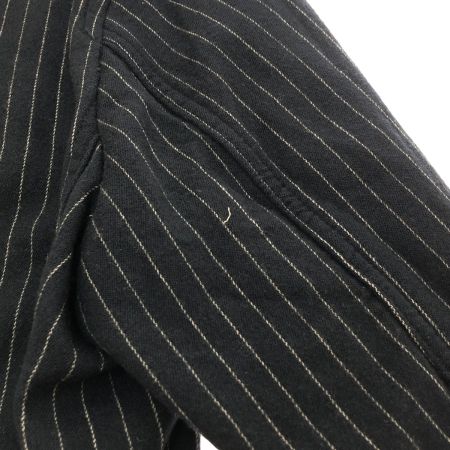  COMME des GARCONS コムデギャルソン ピンストライプ柄ウール比翼2B テーラードジャケット Sサイズ DL-J064 ネイビー