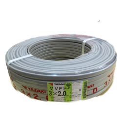 □□ YAZAKI VVFケーブル 3×2.0ｍｍ　100ｍ Sランク