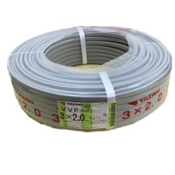 □□ YAZAKI  VVFケーブル 3×2.0ｍｍ　100ｍ Sランク