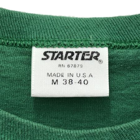  80s STARTER メンズ衣料 Tシャツ  SIZE M グリーン