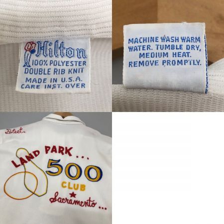  Hilton ヒルトン 半袖 ポロシャツ サイズ不明 ホワイト