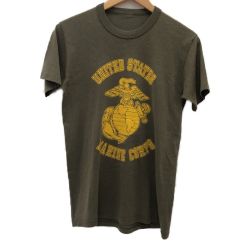 □□ 80s USMC メンズ衣料 Tシャツ SIZE 不明 オリーブ Bランク