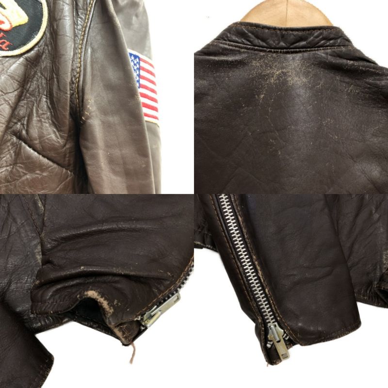中古】 60s Brooks Leather Sportswear メンズ衣料 ジャケット レザー 