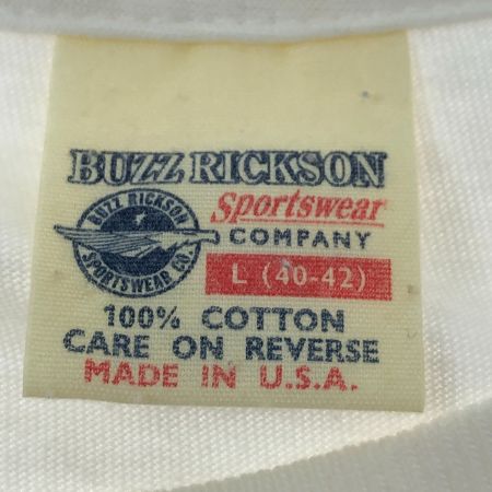  BUZZ RICKSON'S バズ リクソンズ Tシャツ SIZE L 古着 ホワイト