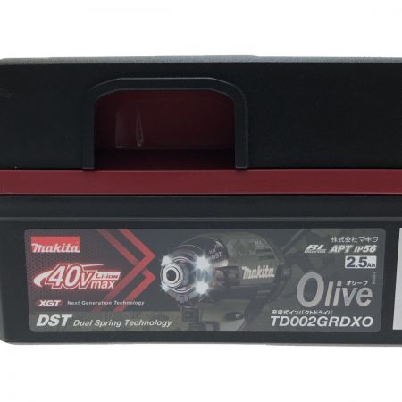  MAKITA マキタ 電動工具 インパクトドライバー　40v TD002GRDXO オリーブ