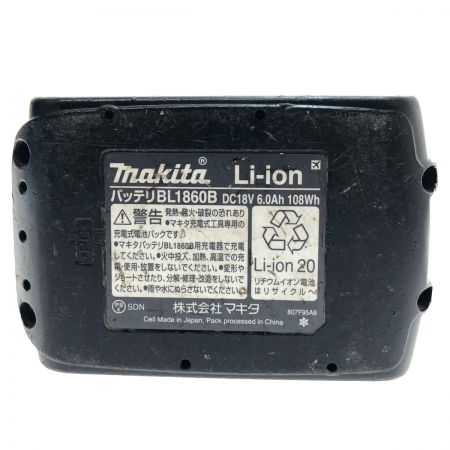  MAKITA マキタ 電動工具 バッテリー 18v/6.0Ah 充電回数13回 BL1860B