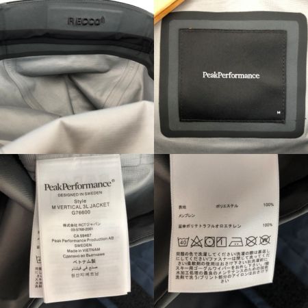  Peak Performance ピークパフォーマンス ウィンター用品 スキー スキーウェア(ジャケット)    SIZE M ブラック×グレー