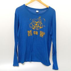 □□ 70~80s SCREEN STARS カットソー 長袖カットソー  SIZE M 古着 ブルー Cランク