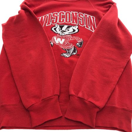  80s BASSETT-WALKER スウェット トレーナー SIZE 38-40 レッド