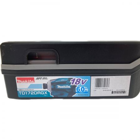  MAKITA マキタ 充電式インパクトドライバ　18V　6.0Ah TD172DRGX ブルー