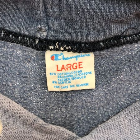  80s Champion プルオーバーパーカー Lサイズ ネイビー