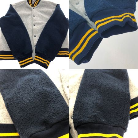  80s PYRAMID スタジャン ジャケット Mサイズ RN 14265 グレー