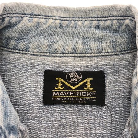  70s BULE BELL MAVERICK シャツ デニムウエスタンシャツ 古着 サイズ不明 ライトインディゴ