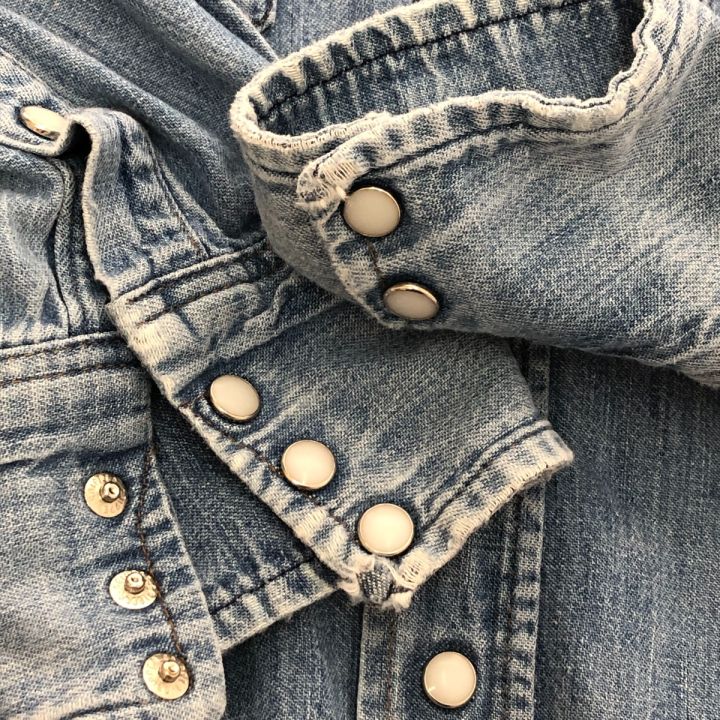 70s BULE BELL MAVERICK シャツ デニムウエスタンシャツ 古着 サイズ