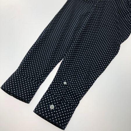  FRED PERRY フレッドペリ ポルカドット 長袖シャツ Mサイズ F4359 ネイビー