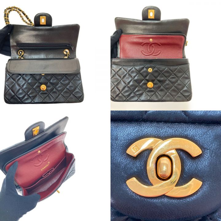 CHANEL シャネル マトラッセ 25 チェーン ショルダー バッグ A01112 ブラック ラムスキン ヴィンテージ ｜中古｜なんでもリサイクルビッグバン