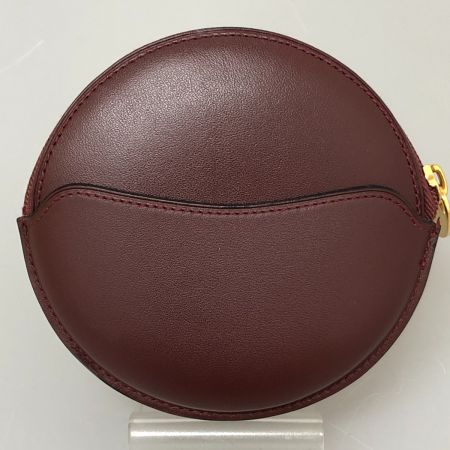  Cartier カルティエ マストライン ラウンド コインケース 小銭入れ L3000111 ボルドー