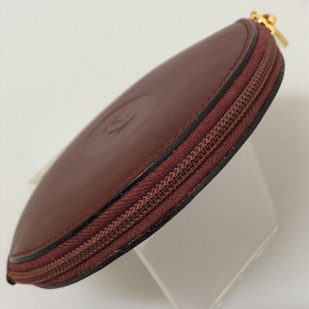  Cartier カルティエ マストライン ラウンド コインケース 小銭入れ L3000111 ボルドー