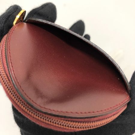  Cartier カルティエ マストライン ラウンド コインケース 小銭入れ L3000111 ボルドー
