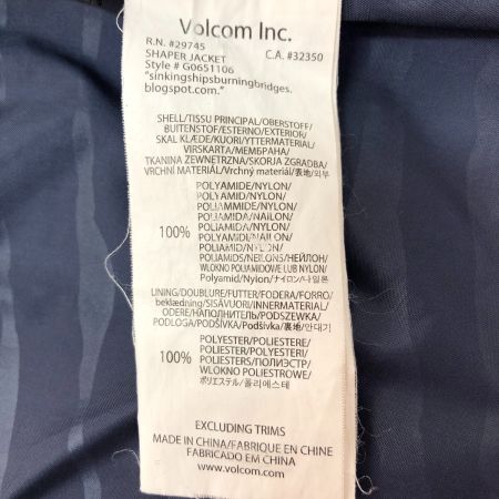  VOLCOM ボルコム スノーボードジャケット Mサイズ G0651106 ブルー