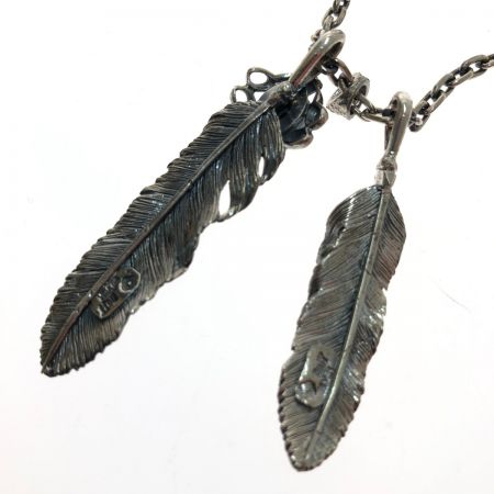  buff Wフェザーネックレス クローフック/スターメディスン シルバー