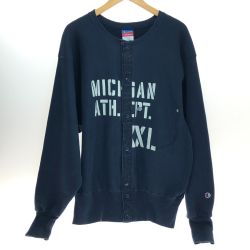 □□ Champion REVERSE WEAVE スウェットカーディガン Lサイズ ネイビー Bランク