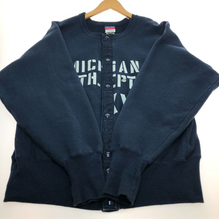 Champion REVERSE WEAVE スウェットカーディガン Lサイズ ネイビー 