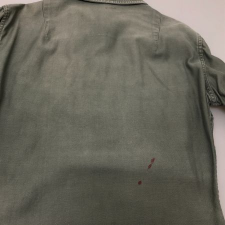  50s USARMY シャツ ユーティリティーシャツ ワッペン付き 古着 オリーブ