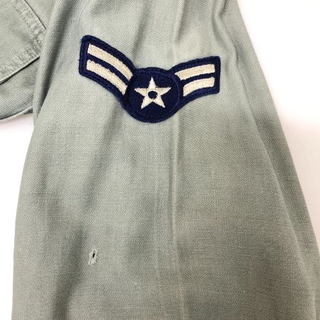  50s USARMY シャツ ユーティリティーシャツ ワッペン付き 古着 オリーブ