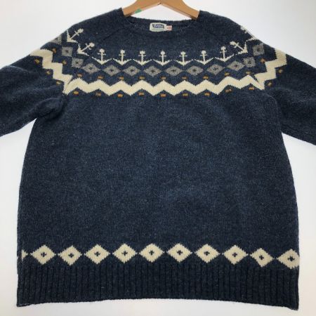  PHERROW'S フェローズ ニット セーター SIZE 38 PSFS1 ネイビー