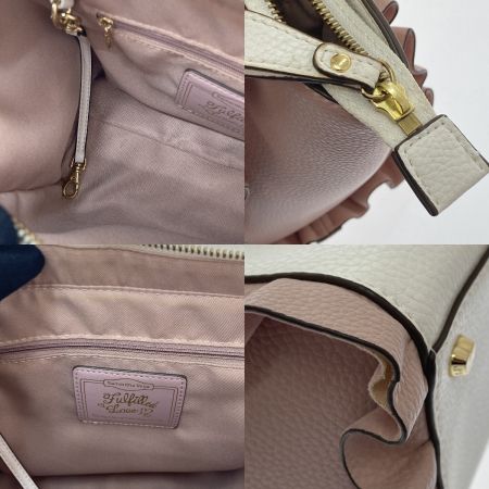  Samantha Vega サマンサベガ ハンドバッグ -  フリル  ホワイト×ピンク