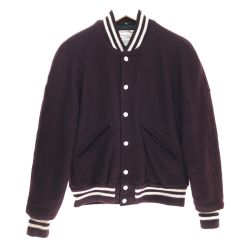 □□ 70~80s De LONG スタジャン サイズ34 ワインレッド Cランク