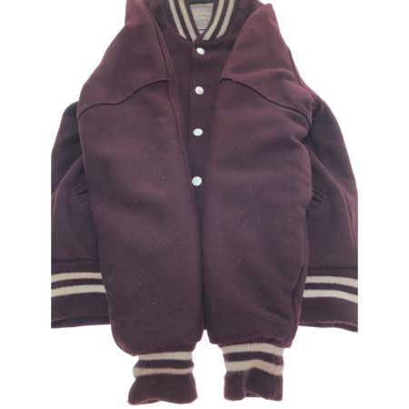  70~80s De LONG スタジャン サイズ34 ワインレッド