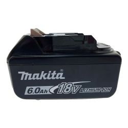 □□ MAKITA マキタ バッテリー　6.0Ah　18V BL1860B ブラック 充電回数4回 Bランク