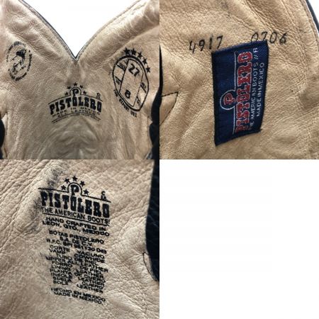  PISTOLERO ウエスタンブーツ SIZE 27・US８ PTL-014 ブラック