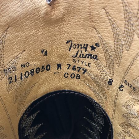  Tony Lama ウエスタンブーツ SIZE US８ 本体のみ 7679 ブラウン